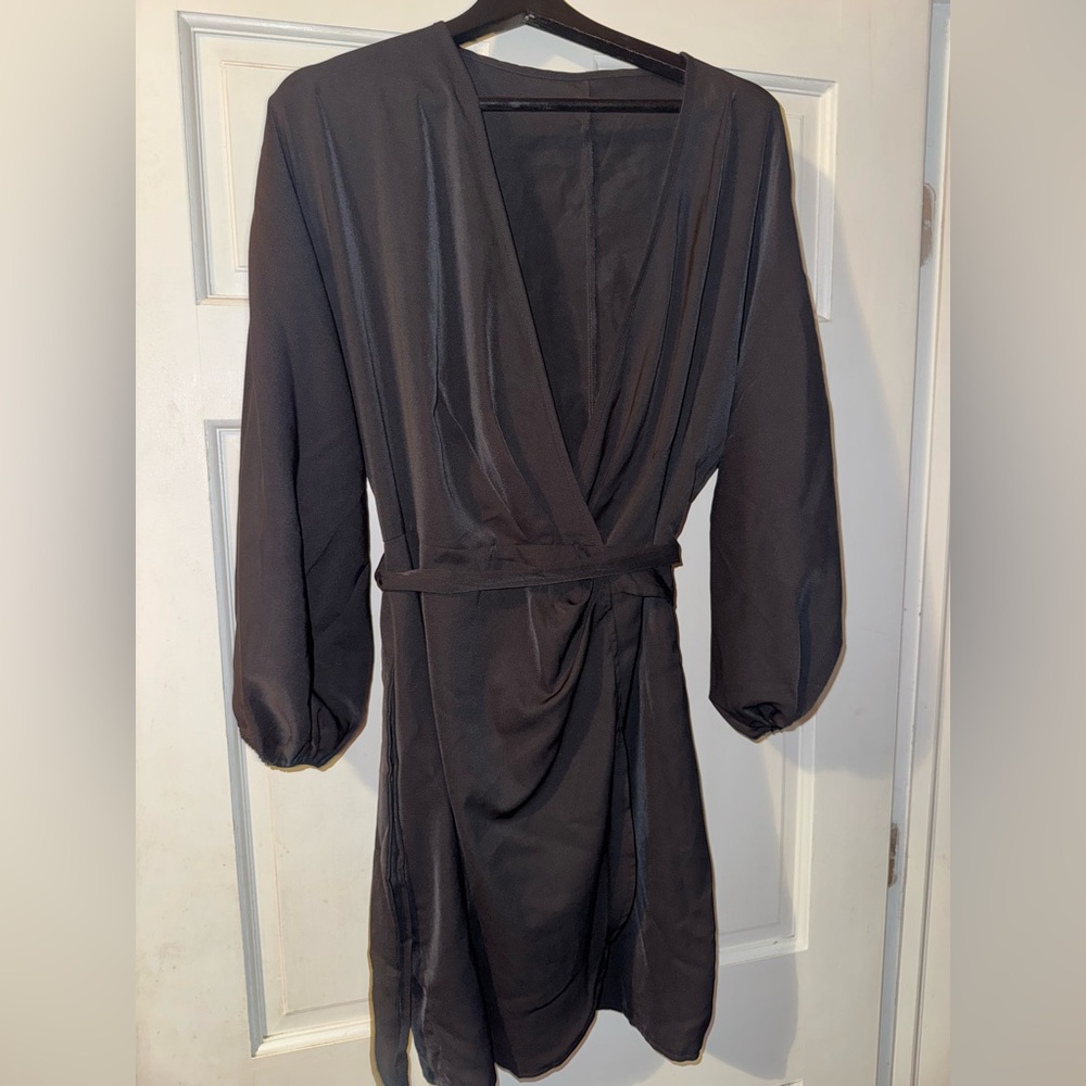 Black Wrap Dress